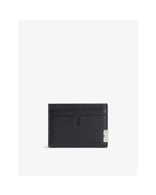 Burberry Black Sandon Grained-leather Card Holder for men