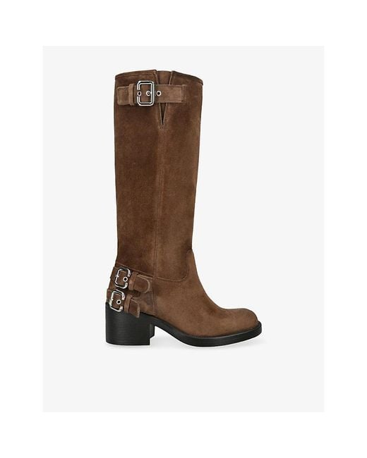 Chloé Brown Dakota Suede Knee-High Boots