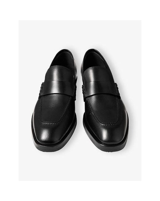 Jimmy Choo Black Wilder Leather Loafers