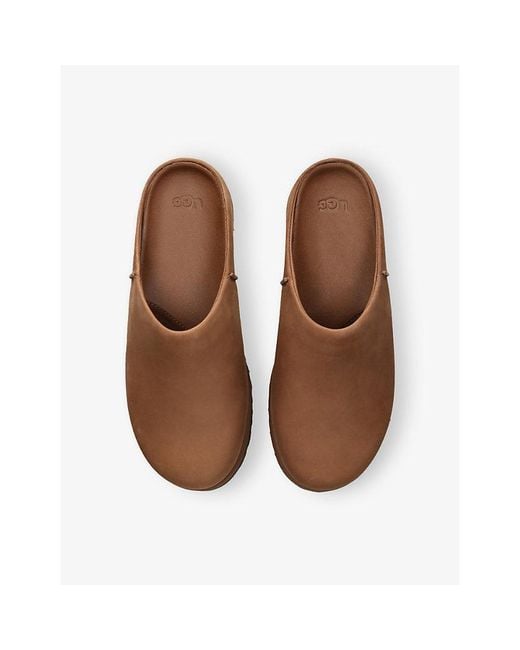 Ugg Brown Otzo Suede Clogs for men