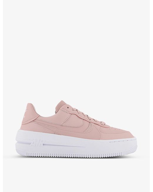 nike pale pink air force 1 low trainers