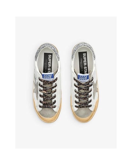 Golden Goose Deluxe Brand Multicolor Super Star 10876 Logo-print Leather Low-top Trainers