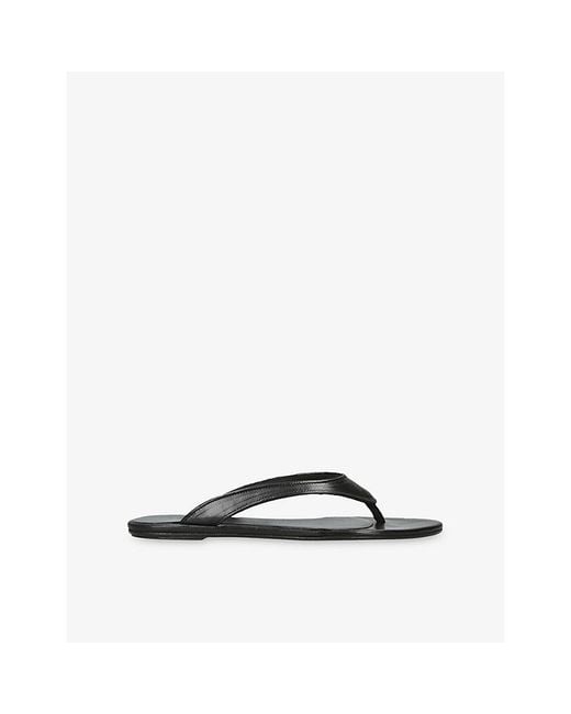 Jude Black Rue Leather Sandals