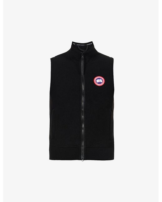 Canada Goose Mersey Funnel-neck Recycled-wool-blend Vest in Black for ...
