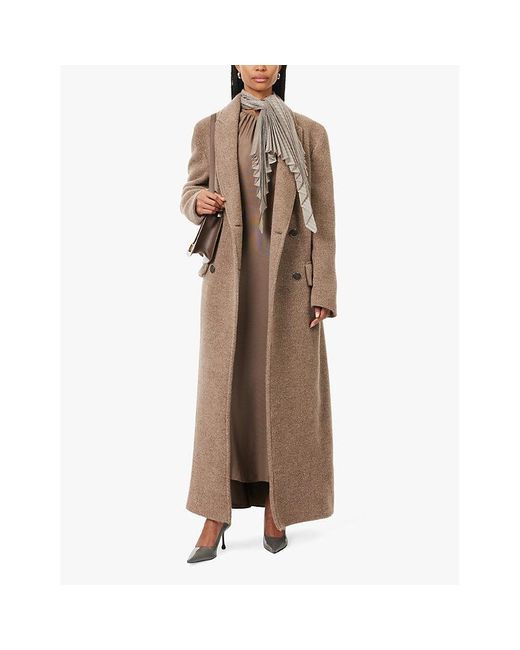 PARIS GEORGIA wool maxi coat