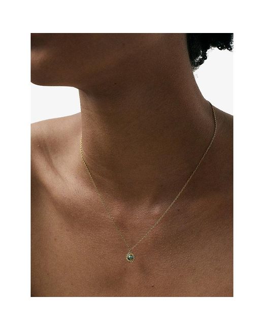 Astley Clarke Metallic Celestial Nazar 18Ct And Pendant Necklace