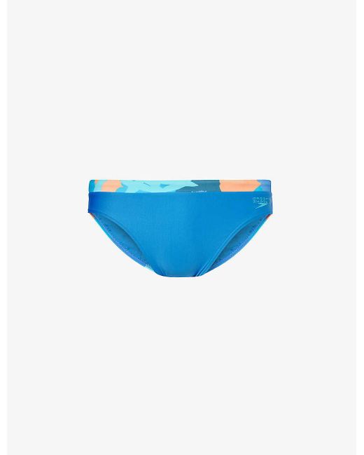 Speedo Blue 7cm Logo-embellished Swim Briefs for men