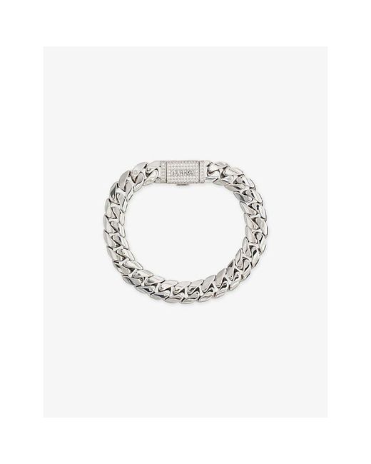 DARKAI Metallic Cuban 18Ct-Plated Stainless-Steel Bracelet for men