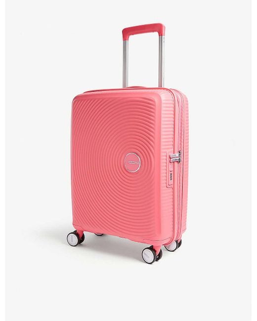 American Tourister Soundbox Expandable Four-wheel Cabin Suitcase 55cm in  Hot Pink (Pink) | Lyst