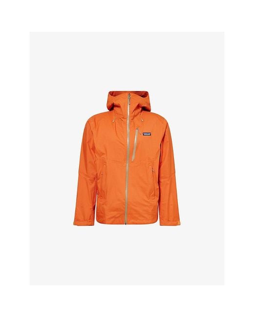 Patagonia Orange Granite Crest Nylon Hiking Jacket for men
