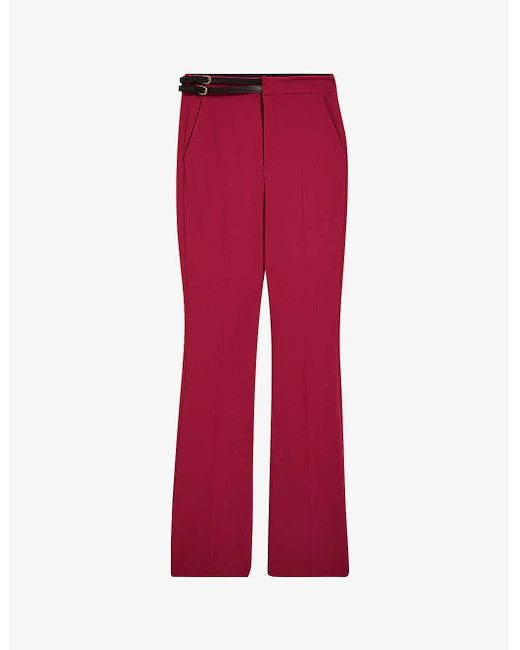Ted Baker Halleit Flared-leg Stretch-woven Trousers