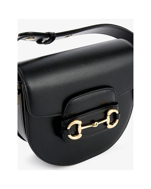 Gucci Horsebit 1955 Mini Leather Crossbody Bag in Black Lyst