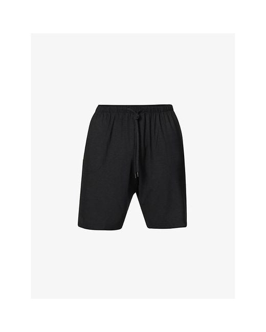 Derek Rose Black Basel Stretch-Modal Shorts for men