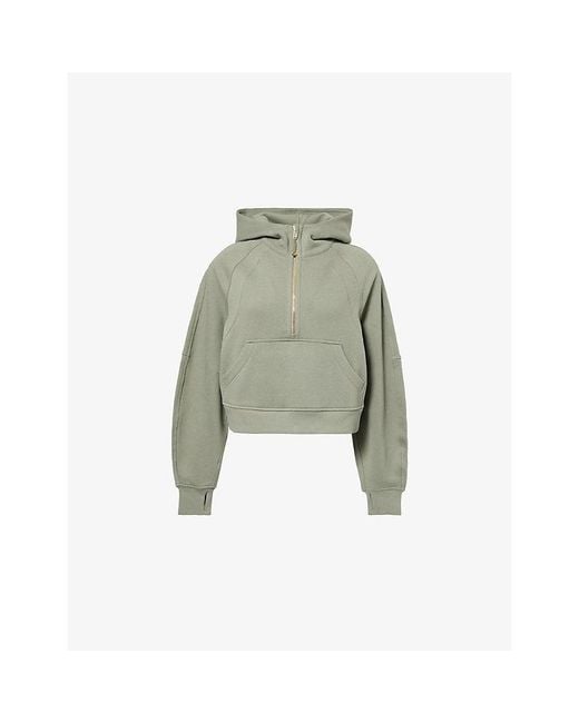 lululemon athletica Green Scuba Oversized Cotton-Blend Hoodie