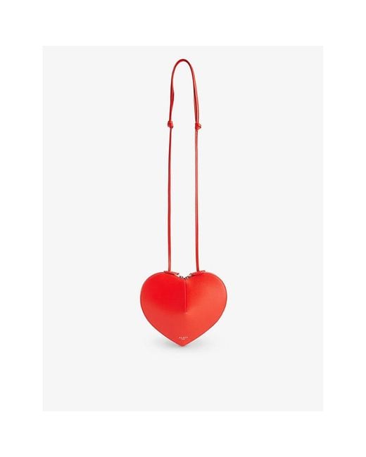 Alaïa Red Le Coeur Leather Cross-body Bag