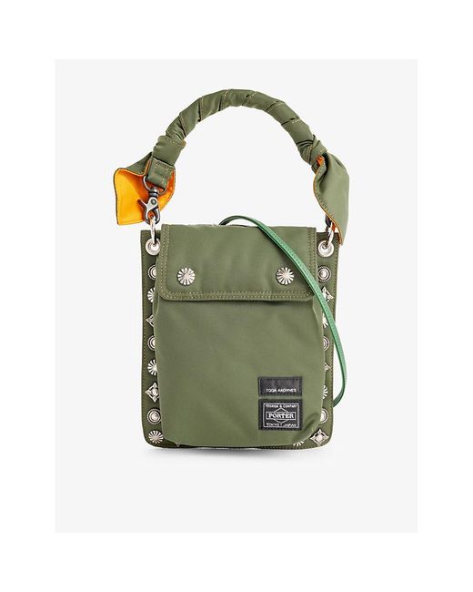 Toga Green Virilis X Porter-yoshida & Co. Detachable-strap Woven Cross-body Bag for men
