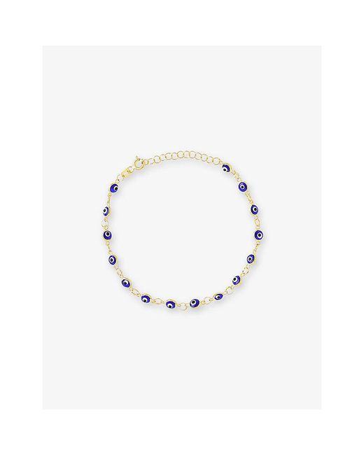 La Maison Du Couturier White Ece London The Nazar I 22Ct Vermeil Chain Bracelet