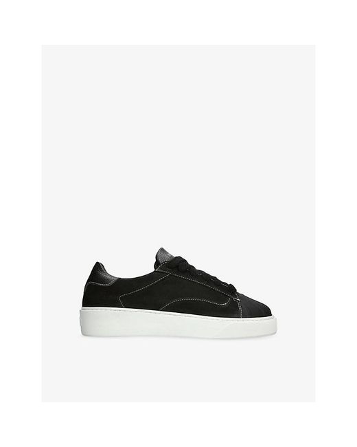 NUMERIS Black Eclipse Suede Trainers for men