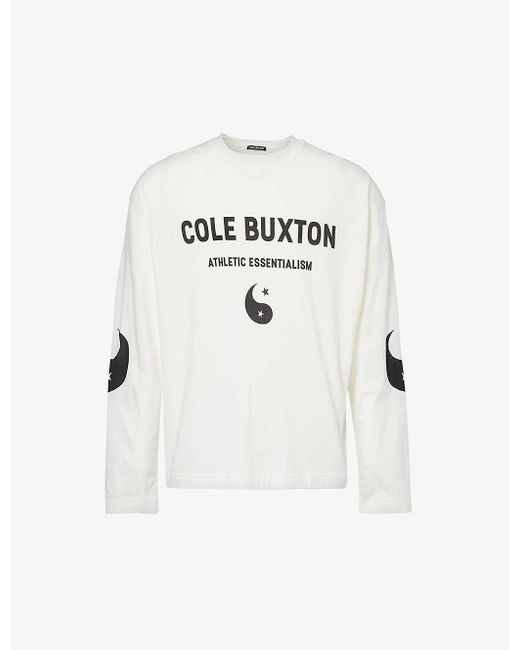 Cole Buxton Natural Yin-yang Graphic-print Cotton-jersey T-shirt X for men
