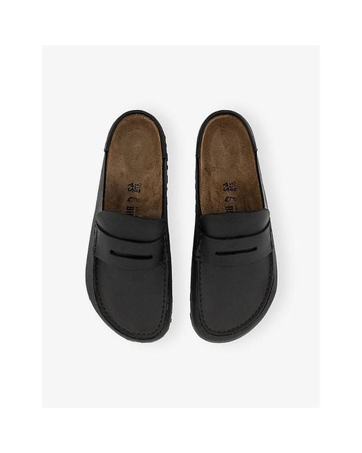 Birkenstock Black Naples Wrapped Suede Clogs for men
