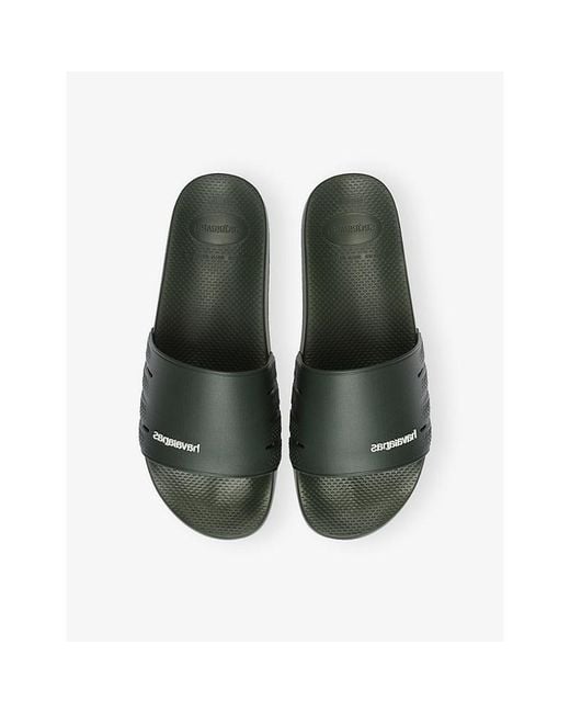 Havaianas Black Slide Zero Rubber Sandals