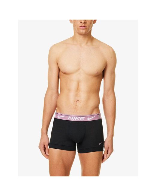 Nike Natural Pack Of Three Dri-Fit Essential Ultra Comfort Stretch-Jersey Trunks for men