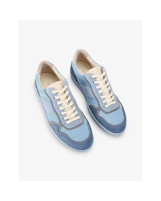 Kurt Geiger Blue Lloyd Suede And Mesh Trainers for men