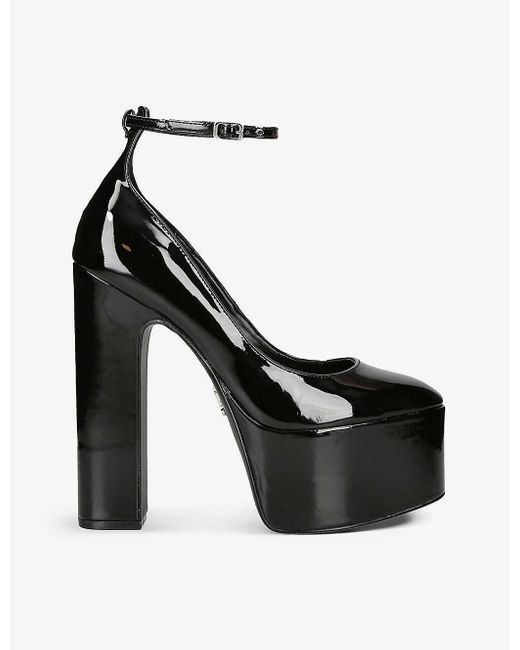 Steve Madden Skyrise Platform Patent Courts in Black | Lyst