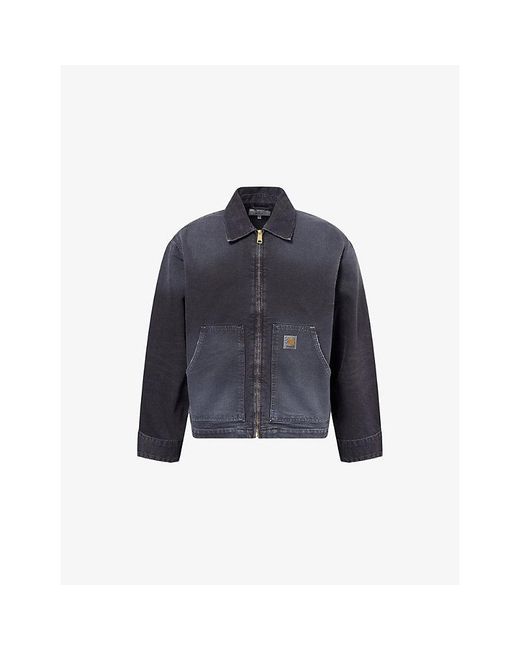 Carhartt Blue Arcan Cotton Denim Jacket for men