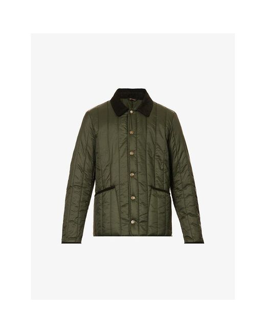 Barbour Herring Quilted Regular-fit Shell Jacket in Green for Men | Lyst