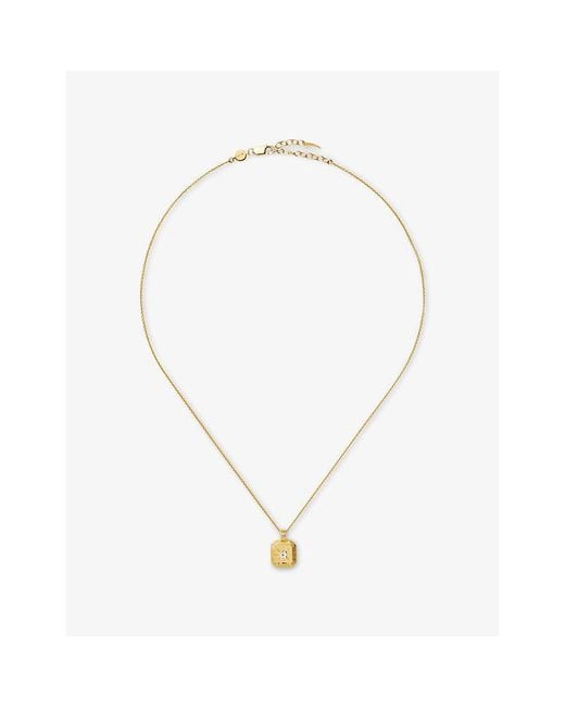Missoma Metallic April Birthstone 18Ct Vermeil Sterling Pendant Necklace