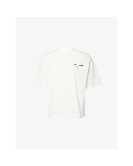 The Couture Club White Hotel De Couture Relaxed-Fit Cotton T-Shirt for men