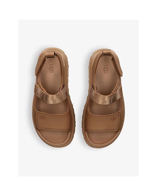Ugg Brown Platform Sandals 'Goldenglow'