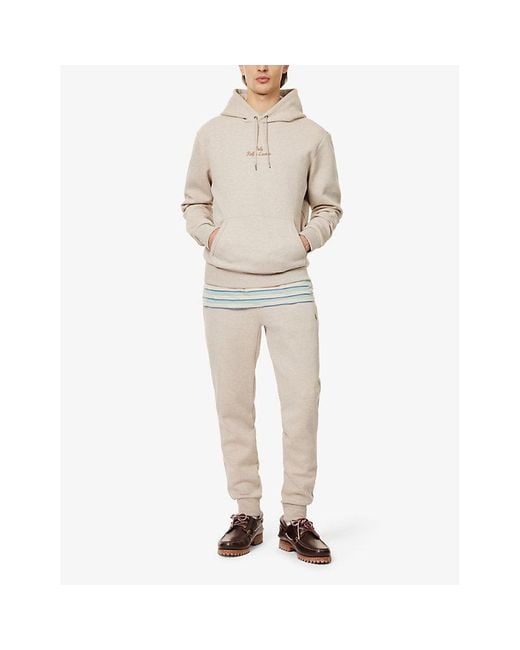 Polo Ralph Lauren Natural Brand-Embroidery Kangaroo-Pocket Relaxed-Fit Cotton And Recycled-Polyester Blend Hoody for men