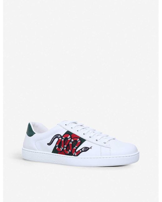 mens gucci snake trainers