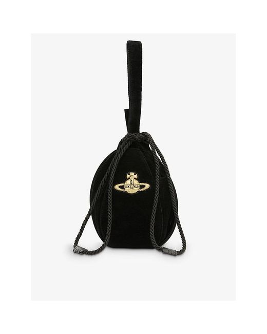 Vivienne Westwood Black Kitt Cotton Bucket Bag