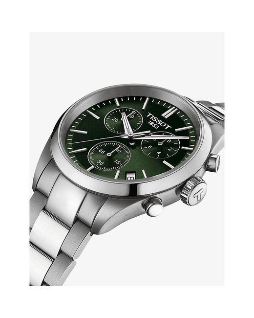 Tissot Green T150.417.11.091.00 Pr 100 Chronograph Stainless Steel Quartz Watch