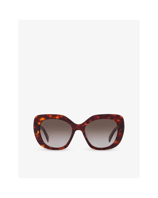Céline Brown Cl40226u Butterfly-frame Acetate Sunglasses