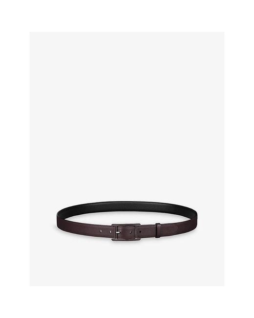 Cartier Black Tank De Leather Belt