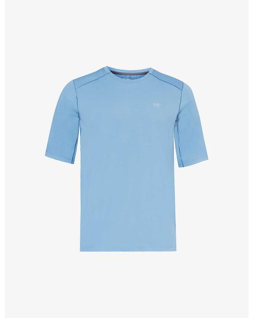 Arc'teryx Blue Cormac Brand-print Woven T-shirt for men