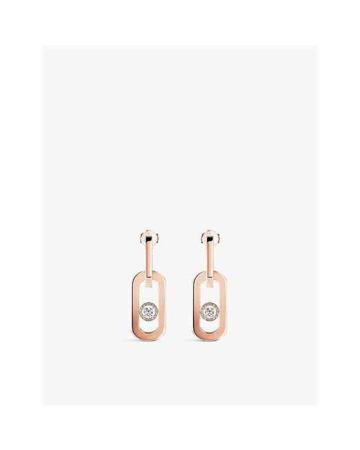 Messika Metallic So Move Xl 18Ct And 0.37Ct Diamond Earrings