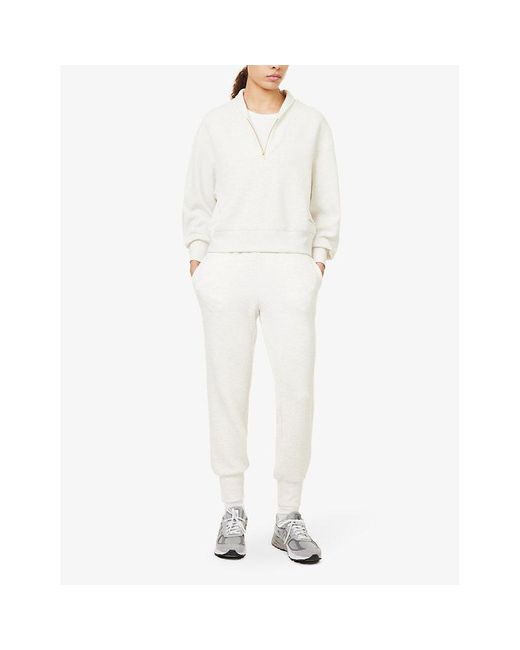 Varley White The Slim Cuff 27.5' Relaxed-fit Mid-rise Stretch-woven jogging Botto