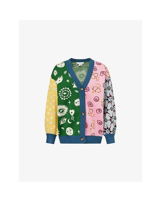 Never Fully Dressed Green Morocco Martha Woven-Knit Cardigan