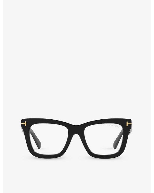 Tom Ford Black Tr001664 Ft5881-b Square-frame Acetate Glasses