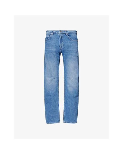 Vingt Quatre Blue Hardy Straight-Leg Stretch-Denim Blend Jeans for men