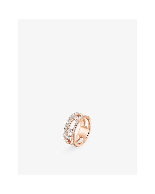 Messika White Move Romane Pave 18Ct And 0.68Ct Diamond Ring