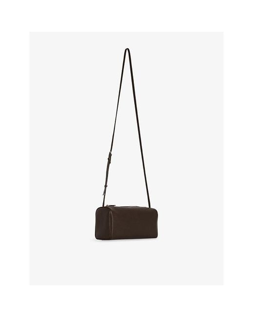 The Row White 90's Leather Cross-Body Bag
