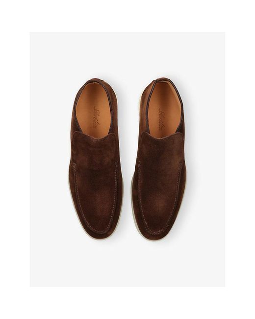 Aurélien Brown City Suede Loafers for men