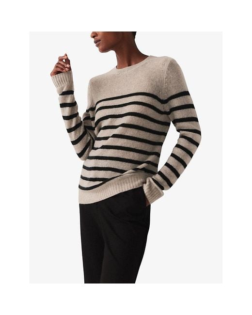 White Company Cashmere Jumper Roll Neck Oversized Jumper With