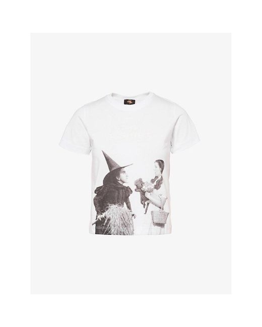 Marc Jacobs White X The Wizard Of Oz Printed Cotton-Jersey T-Shirt